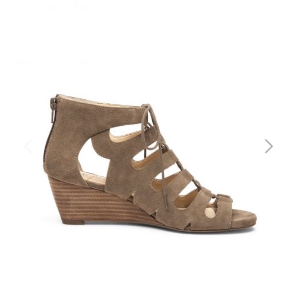 Sole Society Lace Up Wedge Sandal